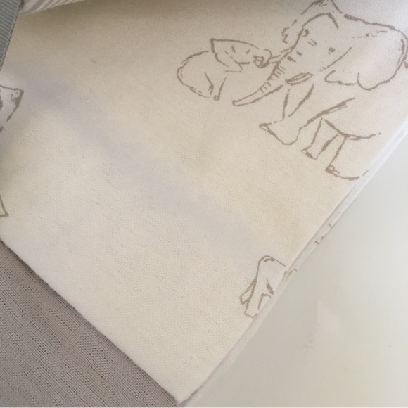 NEW Carter’s Baby Receiving Blankets Cotton Elephants Stripe Solid Neutral Color - Picture 6 of 7